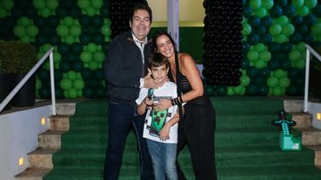 Faustão com o filho, Rodrigo, e a mulher, Luciana - Manuela Scarpa / Brazil News