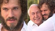 Paulo Rocha e o pai: emoção na TV - Reprodução TV Globo
