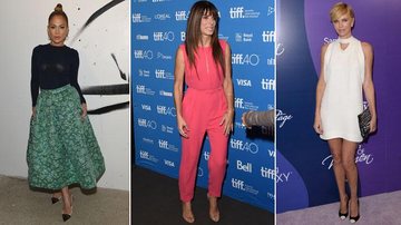 Jennifer Lopez, com 46 anos, Sandra Bullock, com 51, e Charlize Theron, com 40: com bons looks, todas parecem mais novas - Getty Images