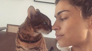 Grazi Massafera posa com gatinho de estimação - Instagram/Reprodução