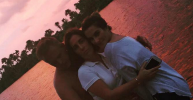 Cleo Pires posa com Orlando Morais e Glória Pires - Reprodução/ Instagram