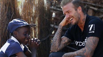 David Beckham visita crianças na África com a Unicef - Getty Images