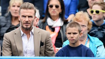 David Beckham e o filho Romeo - Getty Images
