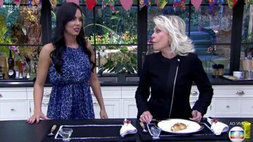 Ana Maria Braga reprova doce preparado por Lorhana no Mais Você - TV Globo/Reprodução
