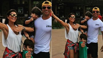 Juliana Paes com o marido e os filhos - Reprodução / Instagram