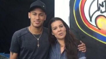 Fernanda Souza grava com 'cunhadinho' Neymar Jr. - Reprodução