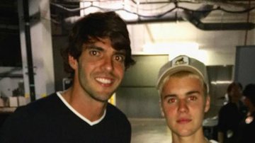 Kaká conhece Justin Bieber e dá presente para o cantor - Reprodução/ Instagram