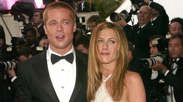 Jennifer Aniston era fã e Brad Pitt e escrevia sobre ele em seu diário. Anos depois, eles se conheceram e se apaixonaram. Eles foram casados entre 2000 até 2005 - Getty Images