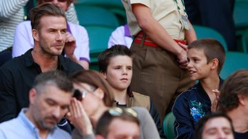 David Beckham leva os filhos para torneio de tênis em Londres - Getty Images