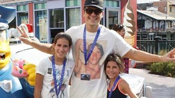 Rodrigo Faro com as filhas, Clara e Maria - Reprodução / Instagram