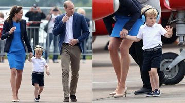 Kate Middleton, príncipe William e príncipe George - Getty Images