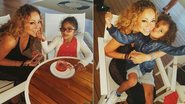 Mariah Carey com os filhos, Monroe e Moroccan - Reprodução / Instagram