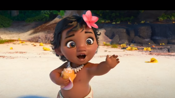 Novo trailer de 'Moana' mostra a princesa da Disney ainda bebê - Reprodução Youtube
