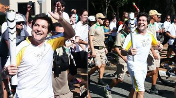 Daniel conduz a tocha olímpica em SP - Manuela Scarpa/Brazil News