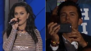 Após rumores de crise, Orlando Bloom aparece filmando show de Katy Perry - Reprodução