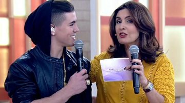 Fátima Bernardes e Biel - TV Globo/Reprodução