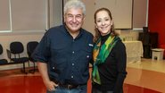 Ana Botafogo e o astronauta Marcos Pontes - Raphael Castello/AgNews