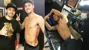 Gabriel Medina tatua frase motivacional na cintura - Reprodução/Instagram