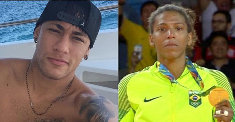Neymar homenageia Rafaela Silva, medalha de ouro no judô - Reprodução/ Instagram
