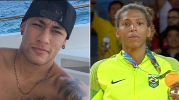Neymar homenageia Rafaela Silva, medalha de ouro no judô - Reprodução/ Instagram