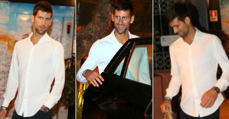 Tenista Novak Djokovic curte jantar no Rio de Janeiro - Agnews