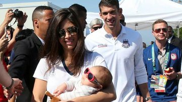 Michael Phelps passeia com o filho e a mulher, no Rio - Marcello Sa Barreto/ AgNews