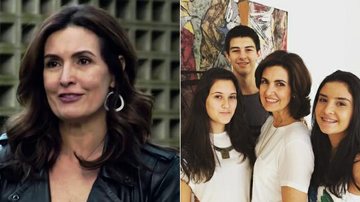 Fátima Bernardes e os filhos Vinícius, Laura e Beatriz - GShow/Reprodução e Instagram/Reprodução