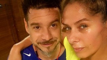 Adriane Galisteu posa com o marido após treino - Reprodução / Instagram