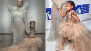 Blue Ivy, filha de Beyoncé, usa vestido de R$ 36 mil em festa do VMA nos EUA - Instagram/Reprodução e Getty Images