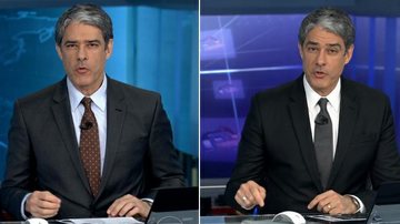 William Bonner deixa de usar a aliança de casamento na apresentação do Jornal Nacional - TV Globo/Reprodução