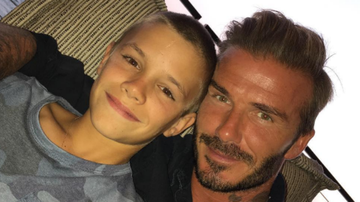 David Beckham parabeniza o filho, Romeo - Reprodução/Instagram
