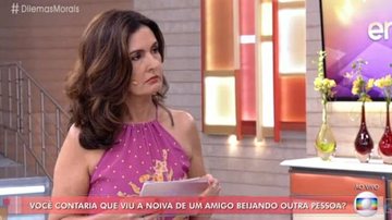 Sem falar de separação, Fátima Bernardes intriga telespectadores com temas de relacionamento - TV Globo/Reprodução