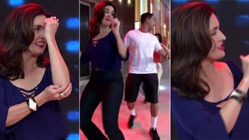 Fátima Bernardes dança hit de Wesley Safadão - Reprodução TV Globo