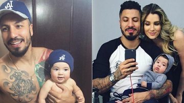 Fernando Medeiros posa com Lucca no colo - Instagram/Reprodução