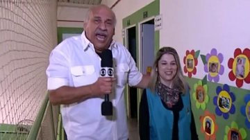 Márcio Canuto passa por saia justa com respostas inesperadas de aluno em sala de aula - TV Globo/Reprodução