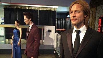 Museu separa estátuas de Angelina Jolie e Brad Pitt - Twitter/Reprodução