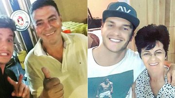 Klebber Toledo com Sérgio e Eliane, pais de Camila Queiroz - Instagram/Reprodução