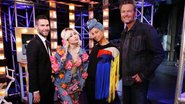 Os jurados do 'The Voice': Adam Levine, Miley Cyrus, Alicia Keys e Blake Shelton - Reprodução