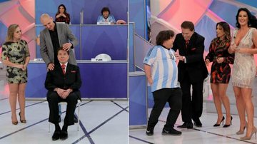 Silvio Santos é hipnotizado em programa de TV e se apaixona por Cabrito Tevez - Lourival Ribeiro/SBT