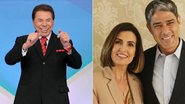 Silvio Santos brinca sobre separação de William Bonner e Fátima Bernardes - Lourival Ribeiro/SBT e Alex Carvalho/TV Globo