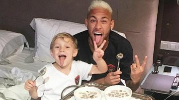 Neymar e o filho, David Lucca - Reprodução / Instagram
