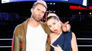 Miley Cyrus e Adam Levine - Reprodução