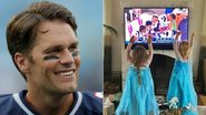 Vivian Lake torce pelo pai, Tom Brady, vestida de Elsa - Getty Images/Reprodução Instagram