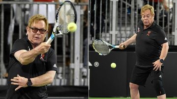 Elton John joga tênis em evento beneficente - Getty Images