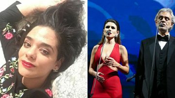 Maria Aleida, Paula Fernandes e Andrea Bocelli - Instagram/Reprodução e BrazilNews