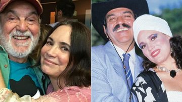 Regina Duarte e Lima Duarte relembram casal em Roque Santeiro - Instagram e TV Globo/Divulgação