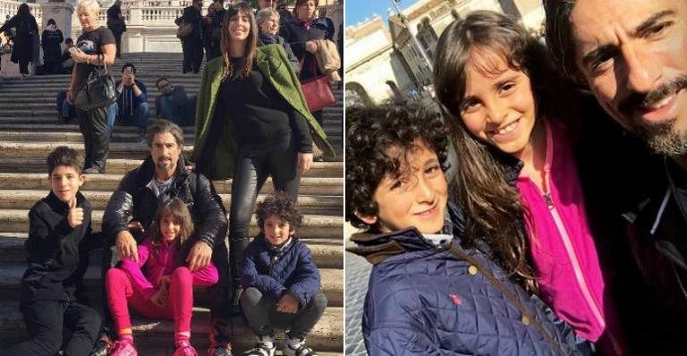 Em Roma, Marcos Mion curte viagem em família - Reprodução Instagram