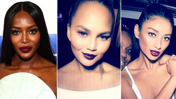 Naomi Campbell,  Chrissy Teigen  e Shay Mitchell - Getty Images/Instagram
