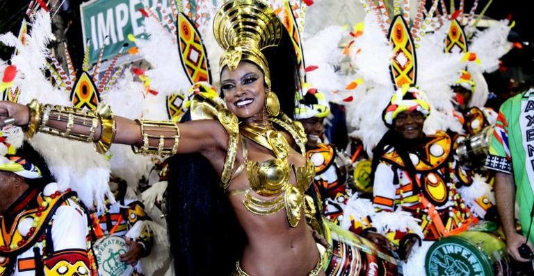 Cris Vianna no desfile da Imperatriz Leopoldinense - Claudio Andrade/Foto Rio News