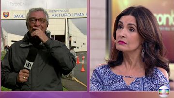 Ari Peixoto volta a chorar na TV durante participação no Encontro - TV Globo/Reprodução